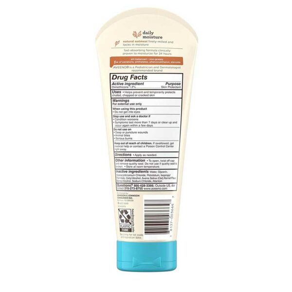 Loción Aveeno Baby Hidratación Diaria Avena Natural, 8 oz