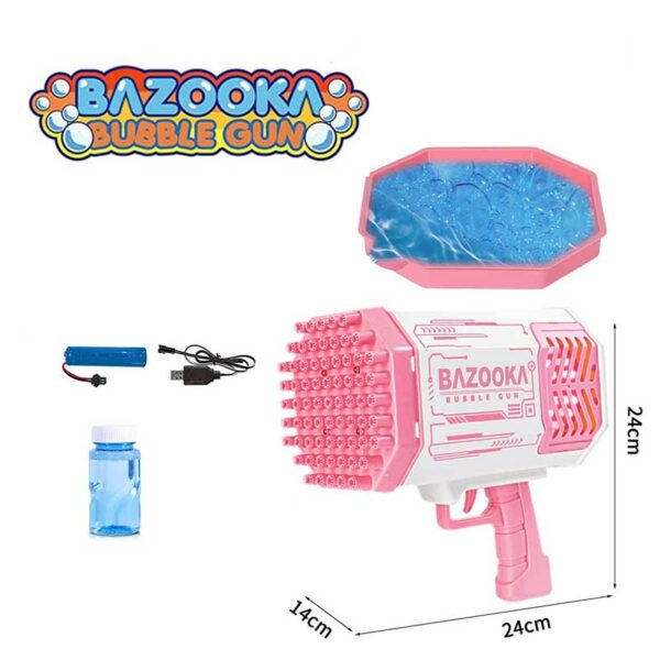 Máquina de Burbujas 69 Agujeros Rosada