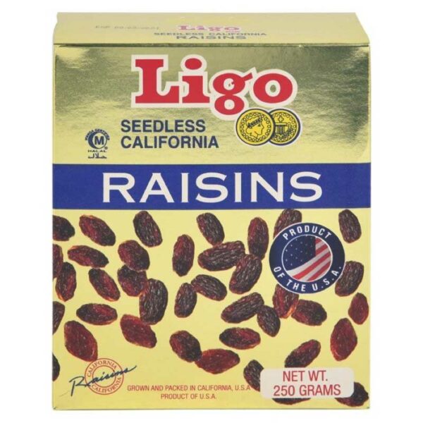 Pasas-Ligo,-250-g-Front Pasas Ligo, 250 g