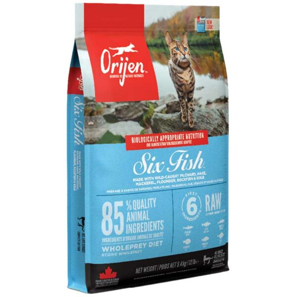 Alimento para Gatos Orijen Six Fish, 4 lbs