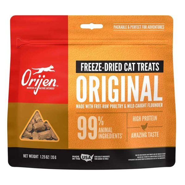 Treats-para-Gatos-Orijen-Original,-1.25-oz-Front Treats para Gatos Orijen Original, 1.25 oz
