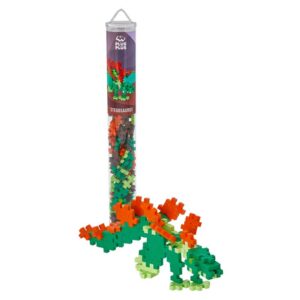 Juego de Construcción Modelo Estegosaurio (Tubo 70 piezas)  Plus-Plus