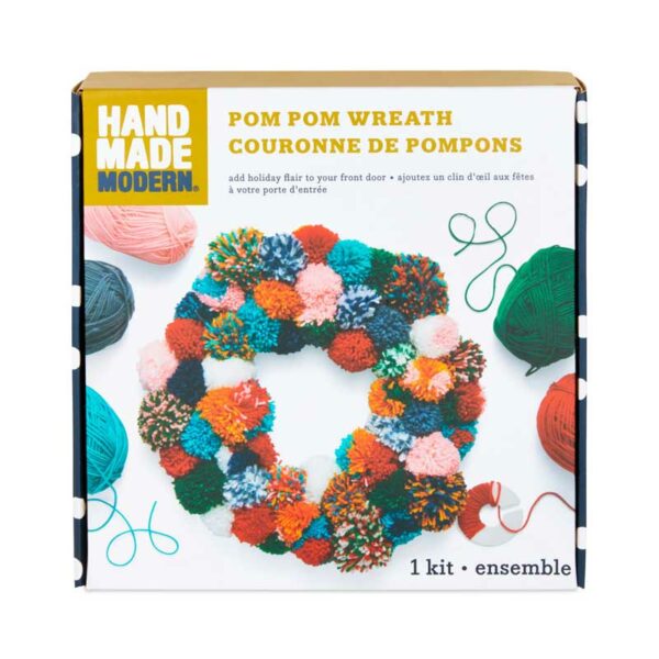 Kit de Manualidad para Hacer Corona de Pompones Kid Made Modern