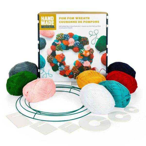Kit de Manualidad para Hacer Corona de Pompones Kid Made Modern