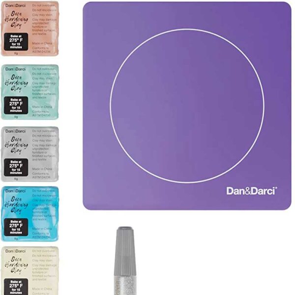 Kit de manualidad para hacer platos de joyería para niños Dan & Darci