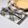 Servilletas Tipo Buffet con Motivo "Cuadros Negros" 20 uds