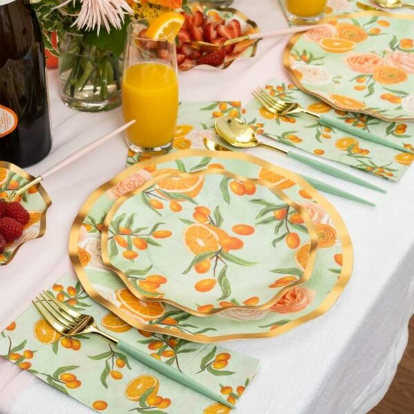 Servilletas de Cóctel con Motivo "Mimosa" 20 uds