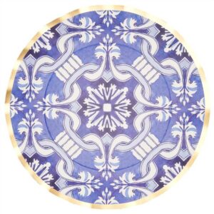 Platos Desechables Grandes con Motivo "Noches Marroquíes" (8 uds)