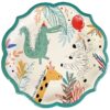 Platos Desechables con Motivo "Fiesta de Animales" 10.5" 8 uds