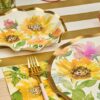 Servilletas Tipo Buffet con Motivo "Girasoles" (20 uds)