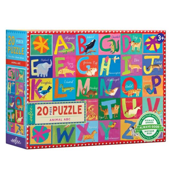 Rompecabezas-Animales-ABC-eeBoo-Front Rompecabezas Animales ABC eeBoo