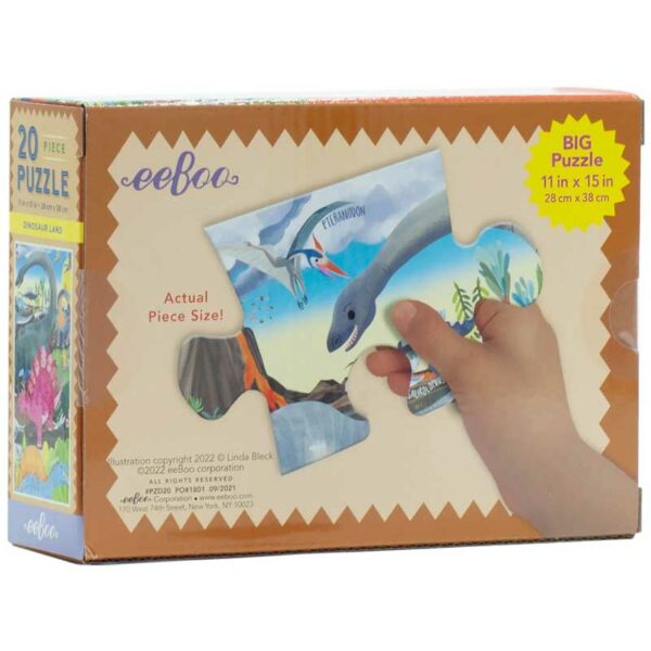 Rompecabezas “La Tierra de los Dinosaurios” eeBoo