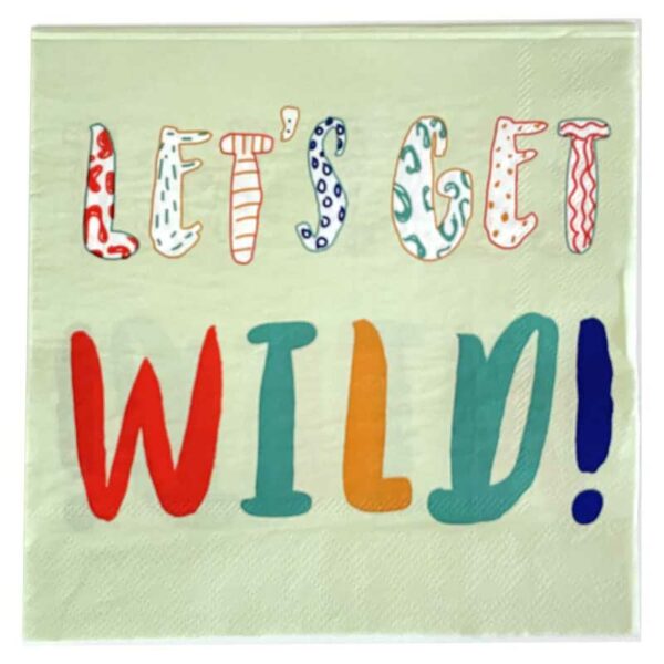 Servilletas Troqueladas de 2 Capas con Motivo "Fiesta de Animales" (16 uds)