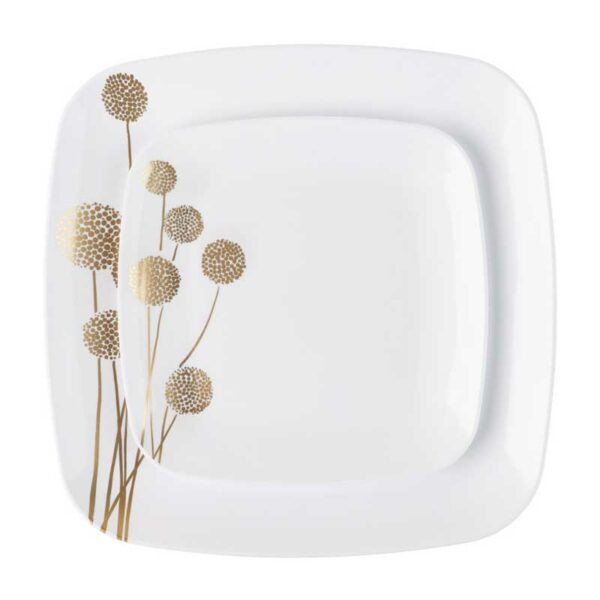 Set de Platos Reusables Diseño Dandelion 7.5" & 10"