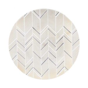 Set-de-Platos-Reusables-Diseño-Chevron-OroNegro-7-5'-&-10'-Front-3 Platos Plásticos Reusables Diseño Chevron Oro/Negro 7.5"