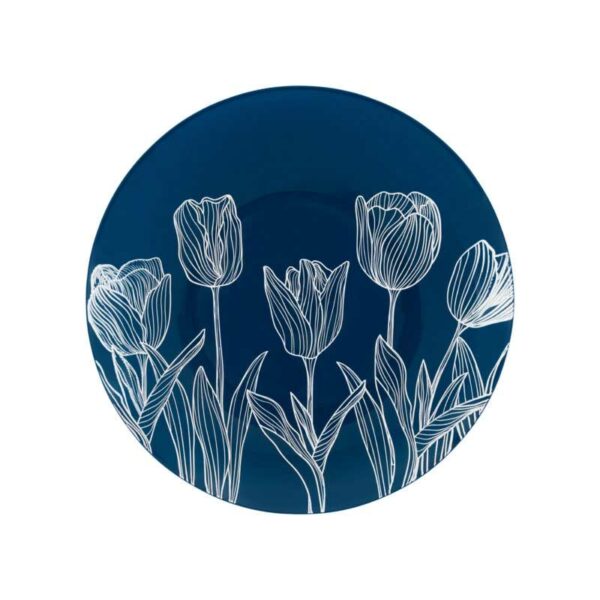 Set-de-Platos-Reusables-Diseño-Tulipanes-en-Fondo-Azul-7.5'-&-10'-Turn-4 Set de Platos Reusables Diseño Tulipanes en Fondo Azul 7.5" & 10"