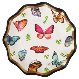 Tazones Desechables para Aperitivos y Postres con Motivo "Mariposas" (8 uds)