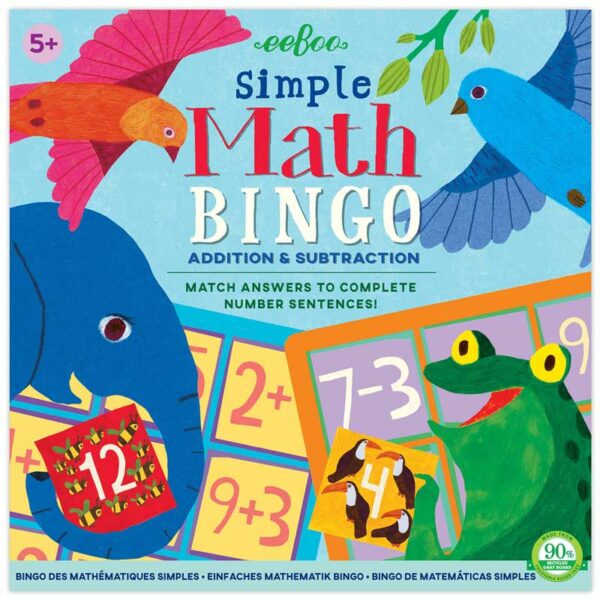 Bingo-de-Matemáticas-Simples-eeBoo-Front Bingo de Matemáticas Simples eeBoo