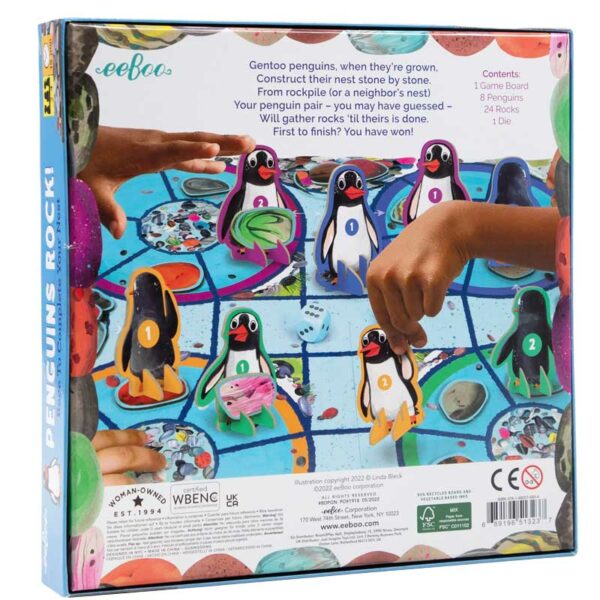 Juego de mesa ¡La Roca de los pingüinos! eeBoo