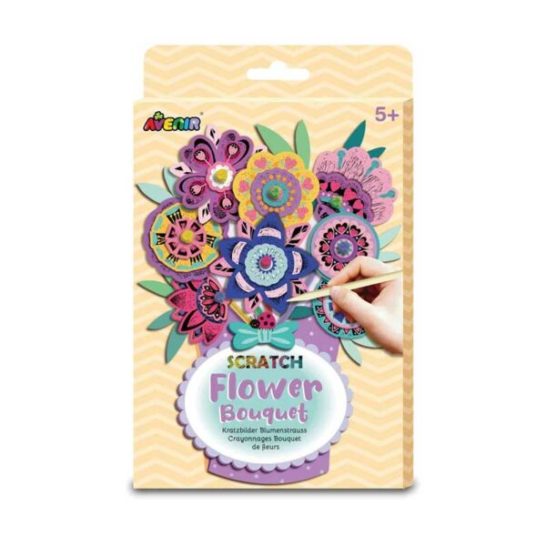 Kit de Arte de Raspar Modelo Ramo de Flores Avenir