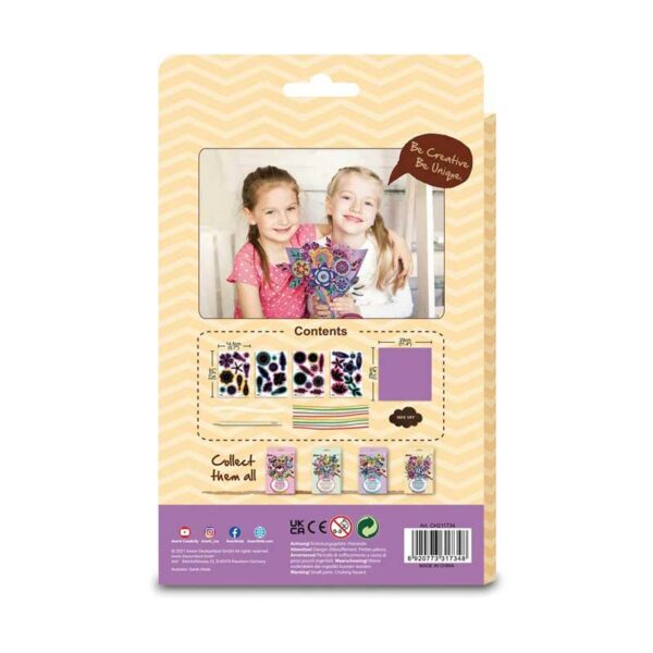 Kit de Arte de Raspar Modelo Ramo de Flores Avenir-Back Kit de Arte de Raspar Modelo Ramo de Flores Avenir