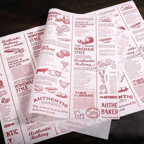 Papel Encerado Periódico Rojo 1,000 uds