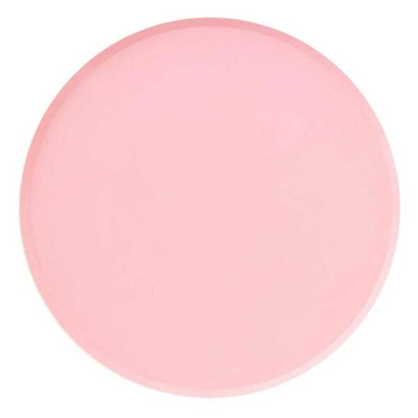Platos Desechables Grandes con Motivo "Pretty in Pink" 9" (8 uds)