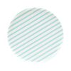 Platos Desechables Pequeños con Motivo "Mint Stripes" 7" (8 uds)
