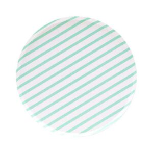 Platos Desechables Pequeños con Motivo "Mint Stripes" 7" (8 uds)