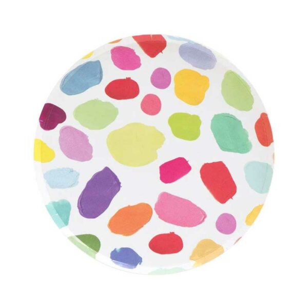 Platos-Desechables-Pequeños-con-Motivo-'Kindah'-7'-(8-uds)-Front Platos Desechables Pequeños con Motivo "Kindah" 7" (8 uds)