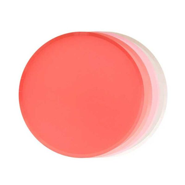 Platos-Desechables-Pequeños-con-Motivo-'Pretty-in-Pink'-7'-(8-uds)-Front- Platos Desechables Pequeños con Motivo "Pretty in Pink" 7" (8 uds)