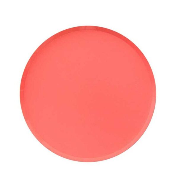 Platos-Desechables-Pequeños-con-Motivo-'Pretty-in-Pink'-7'-(8-uds)-Front-5 Platos Desechables Pequeños con Motivo "Coral" 7" (8 uds)