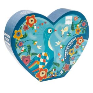 Rompecabezas de Contorno de 40 Piezas Modelo Pavo Real Scratch Europe