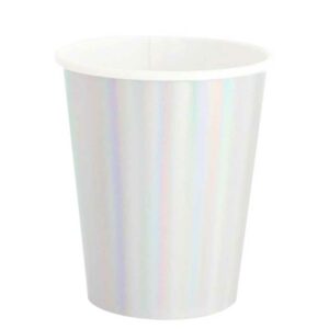 Vasos Desechables Motivo "Iridescent" 8 oz (8 uds)