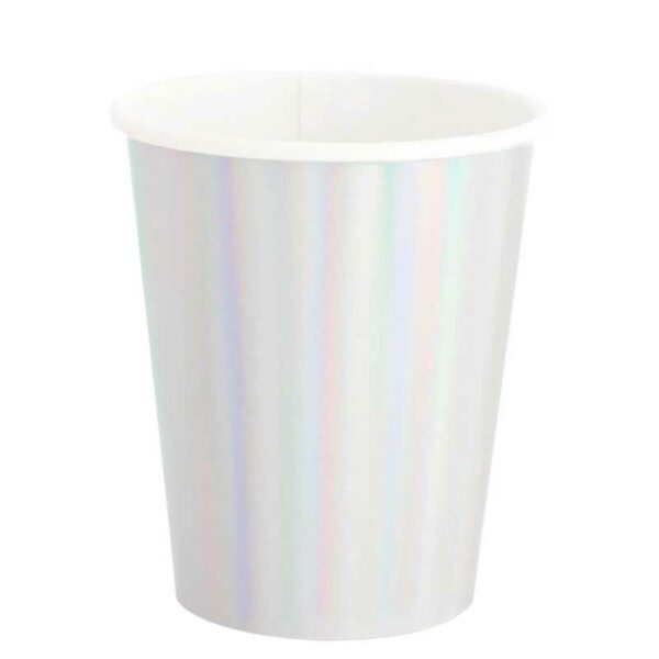 Vasos-Desechables-Motivo-«Iridescent»-8oz-(8-uds)-Front Vasos Desechables Motivo "Iridescent" 8 oz (8 uds)
