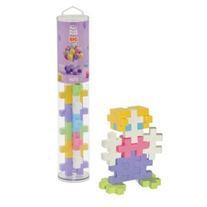 Juego de Construcción (Tubo de 15 piezas Grandes) Pastel Plus-Plus