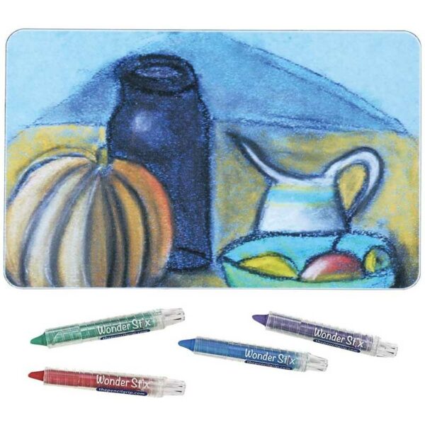 Kit de Pizarras Reutilizables con Crayones Wonder Stix (4 Pizzarras y 12 crayones) The Pencil Grip