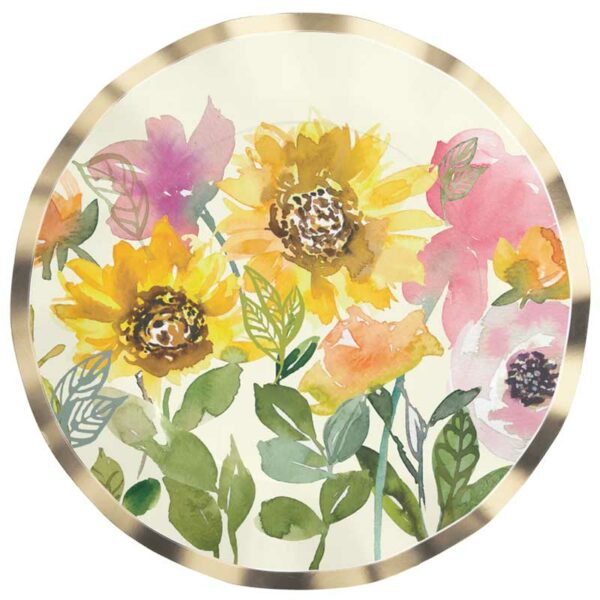 Platos-Desechables-Grandes-con-Motivo-'Girasoles'--10.5'-(8-uds)-Front Platos Desechables Grandes con Motivo "Girasoles" 10.5" (8 uds)