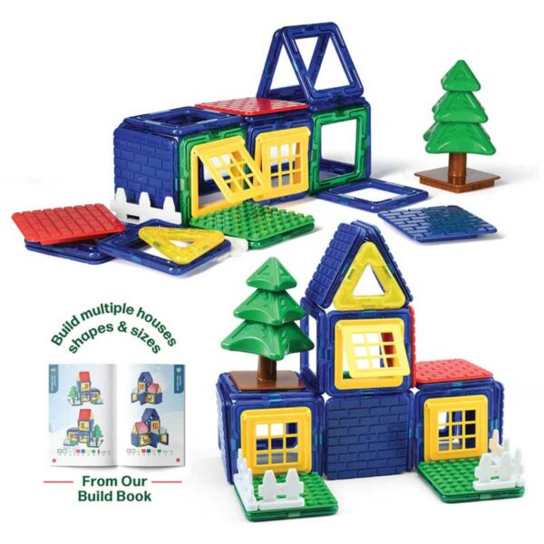 Set de Baldosas Magnéticas Para Construir “La Cabaña de Arthur” Play Brainy