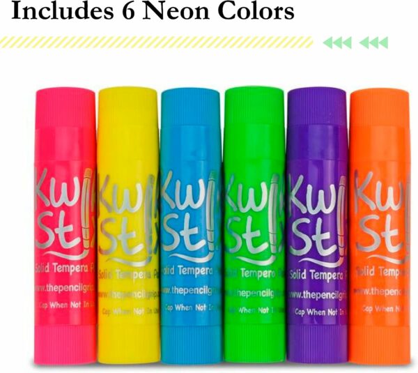 Barras de Témpera Kwik Stix 6 Colores Neón The Pencil Grip