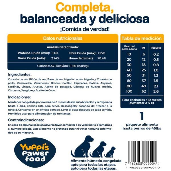 Alimento para Perros Natural Yuppi's Beet Pawer, 1.5 lbs