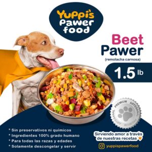 Alimento para Perros Natural Yuppi's Beet Pawer, 1.5 lbs