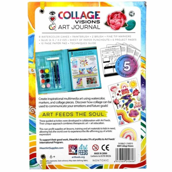 IHA8009 3 Carpeta Plegable de Arte Terapéutico Collage Visions iHeartArt