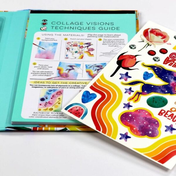 IHA8009 5 Carpeta Plegable de Arte Terapéutico Collage Visions iHeartArt