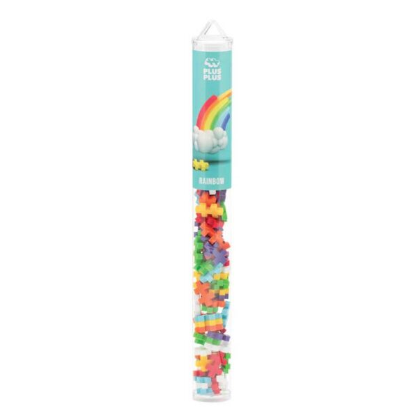 Juego de Construcción Modelo Arcoiris (Tubo 70 piezas) Plus-Plus