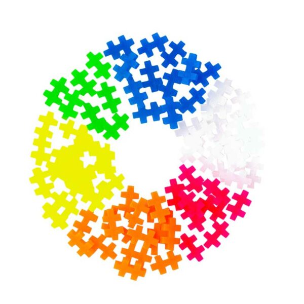 Juego de Construcción Modelo Neón (Tubo 70 piezas) Plus-Plus