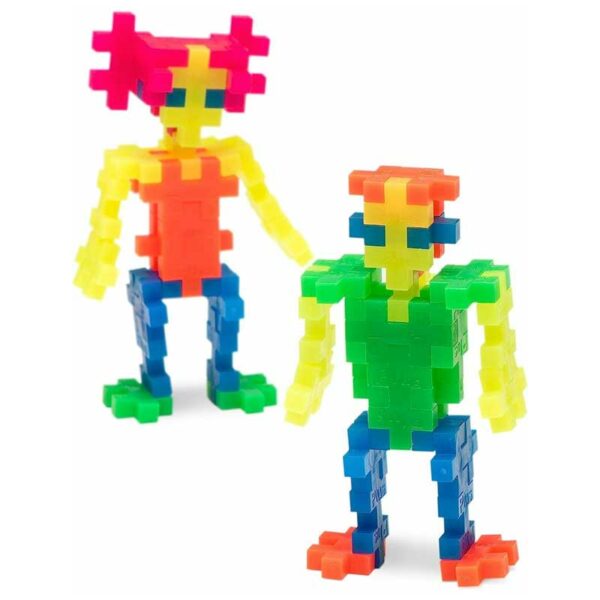 Juego de Construcción Modelo Neón (Tubo 70 piezas) Plus-Plus