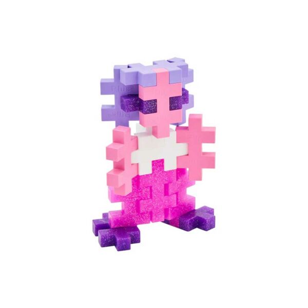 Juego de Construcción (Tubo de 15 piezas Grandes) Modelo Glitter  Plus-Plus