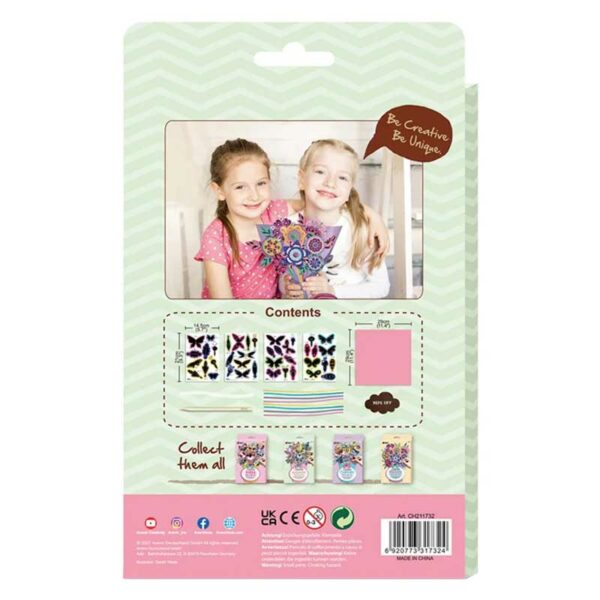 Kit de Arte de Raspar Modelo Ramo de Mariposas Avenir