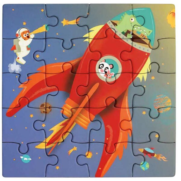 Libro de Rompecabezas Magnético Modelo Espacio Scratch Europe